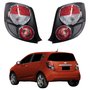 Par de Lanterna Traseira Gm Sonic Hatch 2012 Até 2016 Fumê