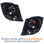 Par de Lanterna Traseira Gm Sonic Hatch 2012 Até 2016 Fumê