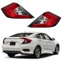 Par de Lanterna Traseira Honda Civic 2017 Até 2020 Bicolor Canto