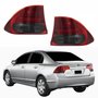Par de Lanterna Traseira Honda New Civic 2007 Até 2011 Canto Fumê