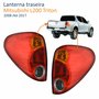 Par de Lanterna Traseira Mitsubishi L200 Triton 2008 Até 2017