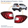 Par de Lanterna Traseira Renault Captur 2017 Até 2024 Canto Com Led