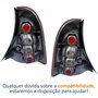 Par de Lanterna Traseira Renault Clio Hatch 2003 Até 2012 Fumê
