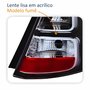 Par de Lanterna Traseira Renault Sandero 2012 Até 2014 Fumê