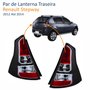 Par de Lanterna Traseira Renault Sandero Stepway 2012 Até 2014 Fumê