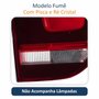 Par de Lanterna Traseira Tampa Vw Fox 2015 Até 2021 Original Arteb Fumê