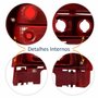 Par de Lanterna Traseira Vw Gol G4 2005 Até 2012 Carcaça Vermelha