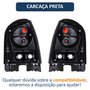 Par de Lanterna Traseira Vw Gol G4 2006 Até 2014 Carcaça Preta Bicolor Fumê