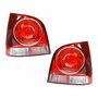 Par de Lanterna Traseira Vw Polo Hatch 2007 Até 2014 Bicolor Vermelha