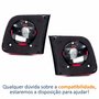 Par de Lanterna Traseira Vw Polo Sedan 2007 Até 2016 Tampa