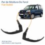 Par de Moldura Do Farol Fiat Doblô 2010 Até 2014