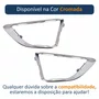 Par de Moldura Farol Auxiliar Ford Fusion 2010 Até 2012 Cromada