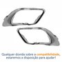 Par de Moldura Farol Auxiliar Renault Fluence 2014 Até 2019 Cromado