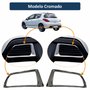 Par de Moldura Friso Escapamento Peugeot 308 2012 Até 2016 Cromado