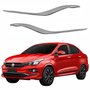 Par Moldura Grade Para-choque Fiat Cronos 2018 Até 2023 Inferior Cromado