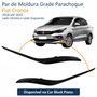 Par de Moldura Grade Parachoque Inferior Fiat Cronos 2018 Até 2023
