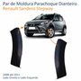 Par de Moldura Parachoque Dianteiro Renault Sandero Stepway 2008 Até 2011