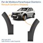 Par de Moldura Parachoque Dianteiro Renault Sandero Stepway 2012 Até 2014