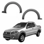Par de Moldura Paralama Fiat Strada Working 2014 Até 2019 Dianteiro