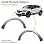 Par de Moldura Paralama Renault Captur 2017 Até 2024