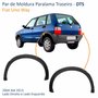Par de Moldura Paralama Traseiro Fiat Uno Way 2004 Até 2013 DTS Preto