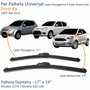 Par de Palheta Dianteira Universal 19” e 17” Ford Ka 1997 Até 2021
