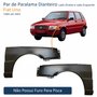Par de Paralama Fiat Uno 1984 até 2003 Sem furo