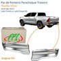 Par de Ponteira Parachoque Traseiro Toyota Hilux 2016 Até 2023 Cromado Original FPI