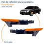 Par de Refletor Pisca Paralama Com Guia Ford Fusion 2006 Até 2009 Âmbar