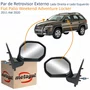 Par de Retrovisor Fiat Palio Weekend Adventure Locker 2008 Até 2012 Com Controle Com Pisca