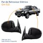 Par de Retrovisor Gm S10 1995 Até 2011 Elétrico