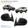Par de Retrovisor Gm S10 Blazer 1995 Até 2011 Elétrico