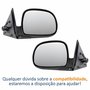 Par de Retrovisor Gm S10 Blazer 1995 Até 2011 Elétrico