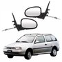 Par de Retrovisor Vw Parati G2 2 Portas 1996 Até 1999 Com Controle