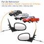 Par de Retrovisor Vw Saveiro Parati Gol Bola G2 2 Portas 1995 Até 2000 Com Controle