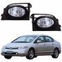 Par Farol Auxiliar De Milha Honda New Civic 2006 2007 2008
