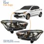 Par Farol Principal Fiat Argo 2016 Até 2024 Máscara Negra Com Led