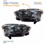 Par Farol Fiat Argo Cronos 2024 2025 Máscara Negra DRL Com Led