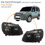 Par Farol Fiat Doblô 2010 Até 2018 Máscara Negra ORIGINAL