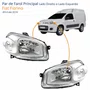 Par Farol Fiat Fiorino 2014 Até 2019 Original Máscara Cromada