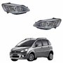 Par Farol Fiat Idea 2011 2012 2013 Mascara Cromada