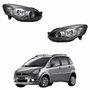 Par Farol Fiat Idea 2011 2012 2013 Mascara Negra