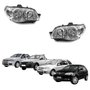 Par Farol Fiat Palio G3 2004 Até 2014 Siena Weekend G3 2004 Até 2007 Strada G3 2004 Até 2012 Mascara Cromada Com Anel Cromado