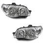 Par Farol Fiat Palio G3 2004 Até 2014 Siena Weekend G3 2004 Até 2007 Strada G3 2004 Até 2012 Mascara Cromada Com Anel Cromado