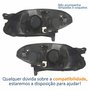 Par Farol Principal Fiat Palio 2012 2013 2014 2015 2016 Máscara Cromada