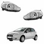 Par Farol Fiat Punto 2008 2009 2010 2011 2012 Mascara Cromada