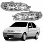 Par Farol Principal Fiat Siena 2001 2002 2003 2004 Carcaça Cinza