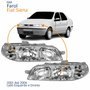 Par Farol Principal Fiat Siena 2001 2002 2003 2004 Carcaça Cinza