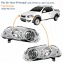 Par Farol Fiat Strada 2008 Até 2016 Máscara Cromada Com Anel Cromado