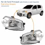 Par Farol Fiat Uno Vivace 2010 Até 2014 Original Máscara Cromada